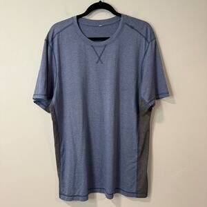 Lululemon Men's Active Workout T Shirt Lightweight Blue Grey
